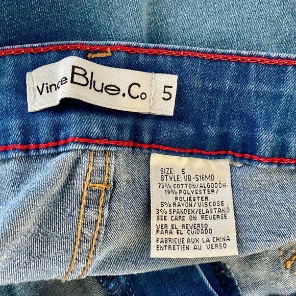 Vince Blue Co Size 5 Stretchy Jeans with Side Pockets NEW - Picture 8 of 9